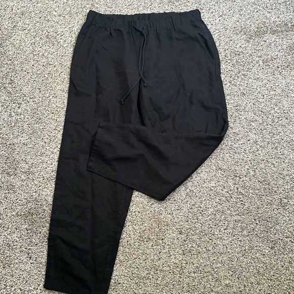 Eileen fisher black cotton pant elastic waist size small P - Picture 5 of 9